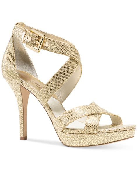 michael kors sandaletten gold|Michael kors gold sandals + FREE SHIPPING .